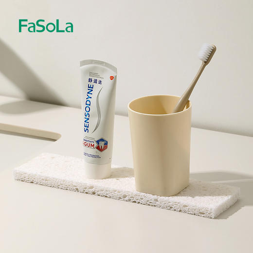 FaSoLa 厨房水池防溅水长条海绵洗碗海绵挡水板 商品图12