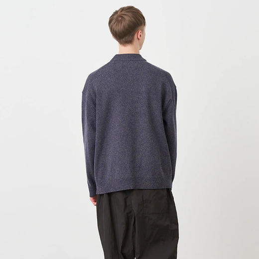 ATON WOOL MOULINE MOCKNECK SWEATER男装特制染色编织半高领毛衣 商品图2