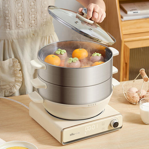 【小程序】小熊电蒸锅 DZG-CA3E1 米黄色 铝锅+蒸笼 商品图11