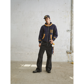 GOODBAI 916 提花logo毛织拉链外套