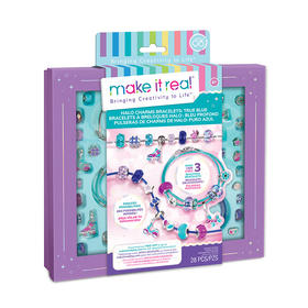 make it real美益睿 百变魔链DIY玩具套装梦幻蓝色粉色