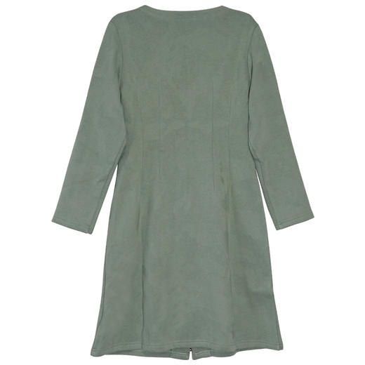 VIVIAN LIU薇薇安刘R2357405秋女装新款加绒门襟拉锁压褶连衣裙 商品图1