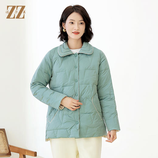 佐尔美冬季新款 气质甜美双面穿羽绒服女E14YY31 商品图4