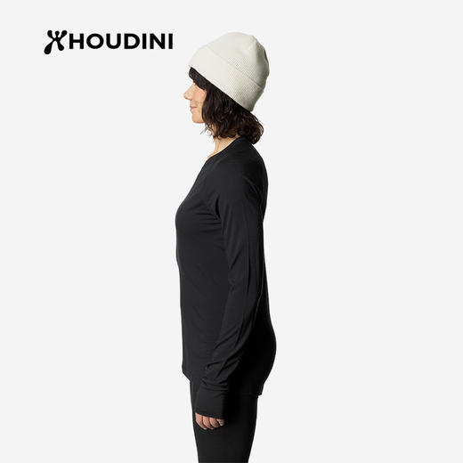 HOUDINI胡丁尼 Desoli Light Crew 迪索丽 女款美利奴羊毛长袖T恤840030 商品图2