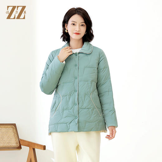 佐尔美冬季新款 气质甜美双面穿羽绒服女E14YY31 商品图2