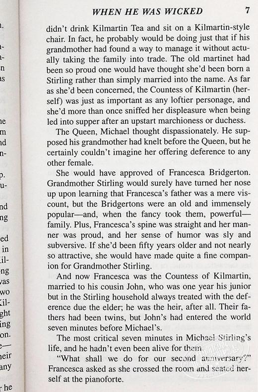 【中商原版】布里奇顿家族 名门韵事6影视版 When He Was Wicked Bridgerton 英文原版 柏捷顿家族 Julia Quinn 商品图5