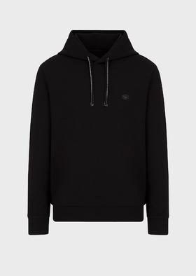 【双十一限时折扣】【1F】EMPORIO ARMANI 阿玛尼小贴片抽绳连帽卫衣