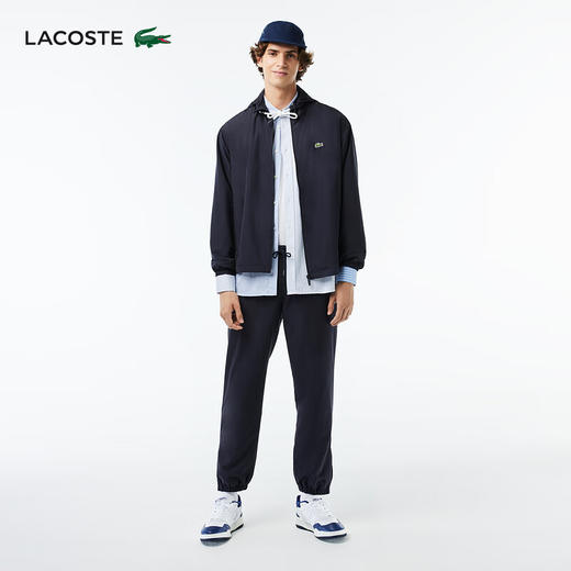 【海南专供价】Lacoste法国鳄鱼男士新款刺绣logo休闲运动裤束脚裤XH1618-98 商品图2