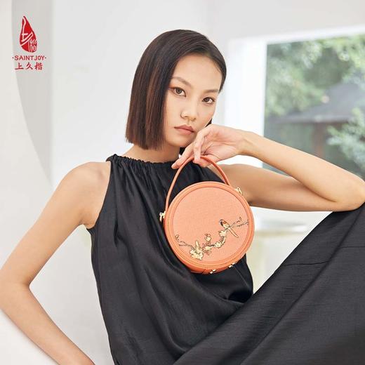 SAINTJOY/上久楷 宋锦女式拎包   双鹊报喜  BWS23A0601 商品图2