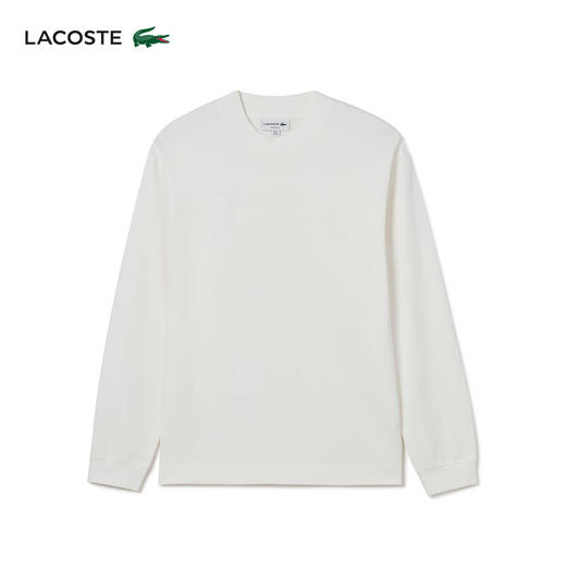 【海南专供价】Lacoste法国鳄鱼男装新款简约纯色圆领宽松套头卫衣SH2507-10 商品图3