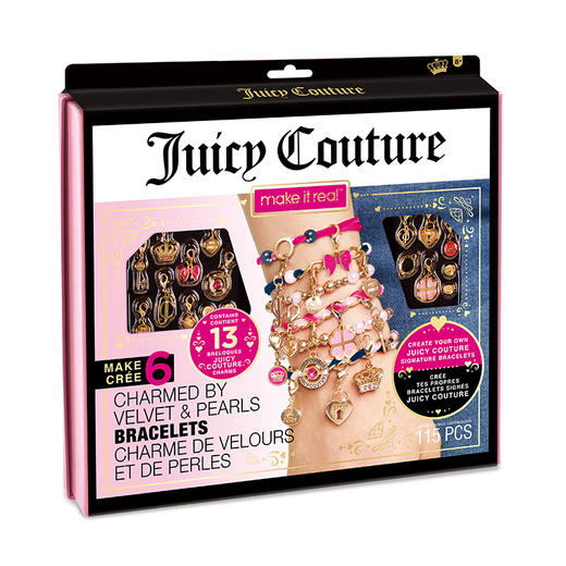 make it real美益睿Juicy Couture手链吊坠DIY玩具套装 商品图1