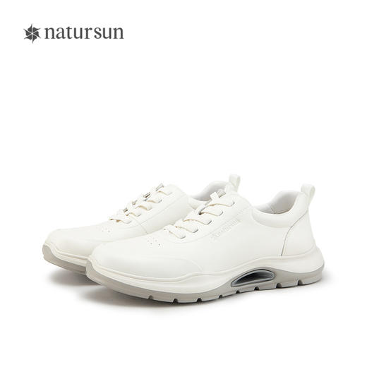 natursun运动鞋女秋季减震厚底增高阿甘鞋休闲轻便德训鞋N24124134 商品图7