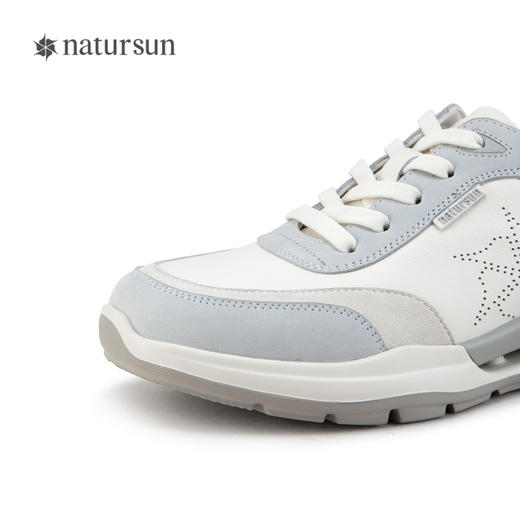 natursun运动鞋女秋季商场软底增高阿甘鞋休闲厚底德训鞋N24124118 商品图3