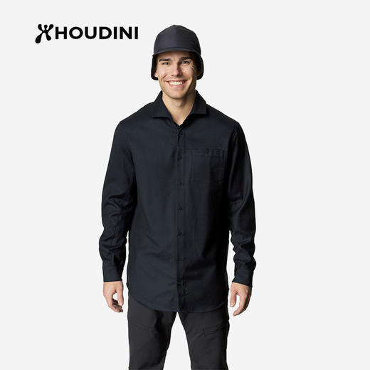 HOUDINI胡丁尼 Desoli Shirtdi 迪索丽 男款美利奴羊毛长袖衬衫820009 商品图4