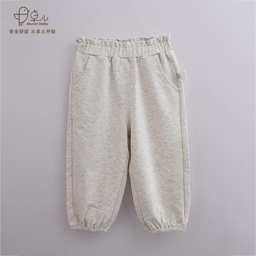 【秋冬针织裤】卓儿女童全棉针织长裤卫裤休闲裤适合1.5岁-6岁 商品图4