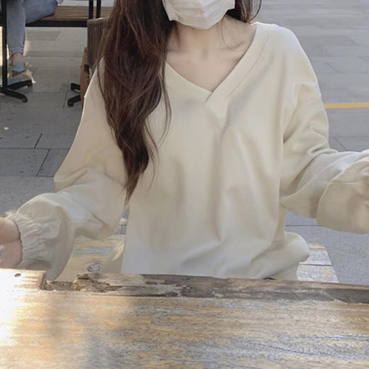 裁缝学苑AS136长V领套头卫衣纸样女装新款外套上衣服装打板裁剪 商品图1