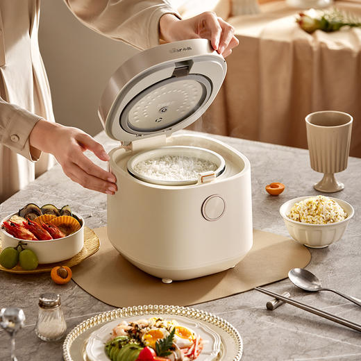 【小程序】小熊电饭煲 电饭锅迷你家用小容量1-2人一键快煮饭微压多功能预约配蒸笼1.6L蒸饭器小型小2人DFB-C16Q1 商品图3