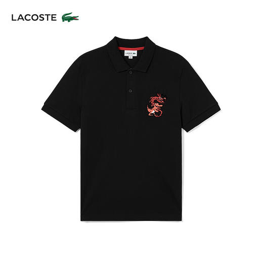 Lacoste法国鳄鱼龙年新年系列新款时尚印花POLO短袖PH4776-98 商品图5