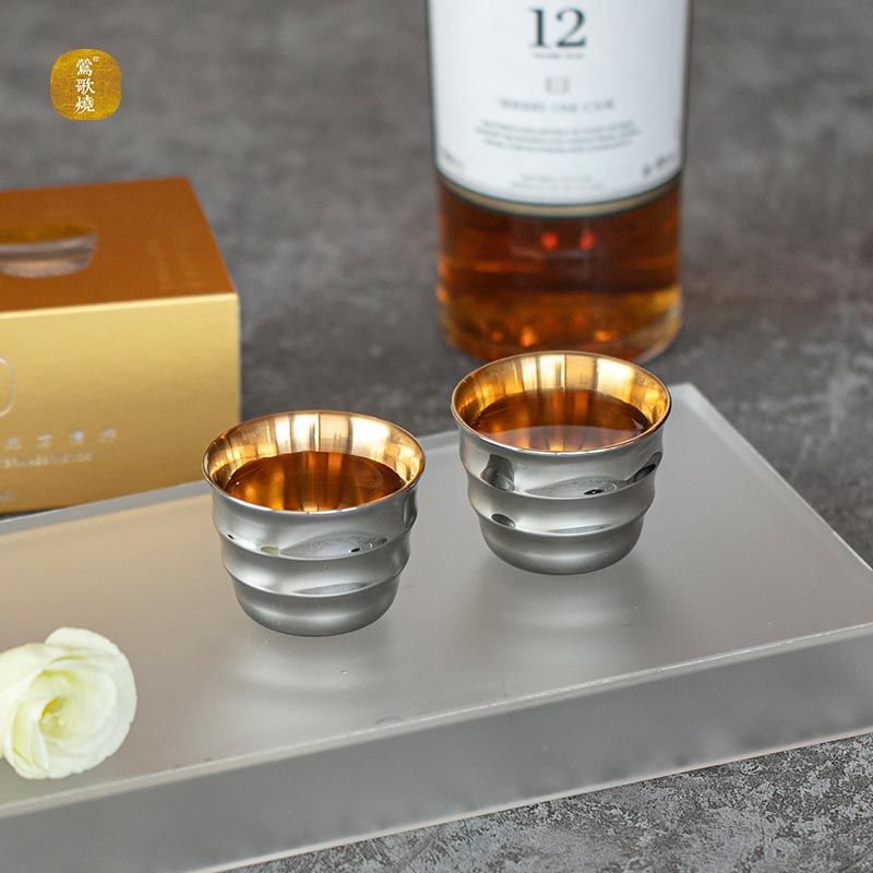 【莺歌烧旗舰店】竹节金杯