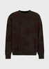 【双十一限时折扣】【1F】EMPORIO ARMANI 阿玛尼男士羊毛宽松落肩圆领迷彩嵌花针织衫 商品缩略图0