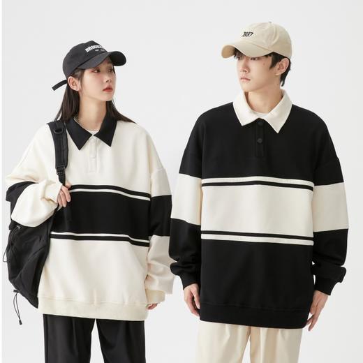 【简约国潮时尚❗️宽松情侣卫衣】秋季新款日常休闲男士上衣韩版圆领套头男女男士父亲节礼物新年礼盒年货礼盒 商品图0