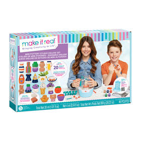 make it real美益睿 迷你陶艺工作室DIY玩具套装豪华版MIRC1830