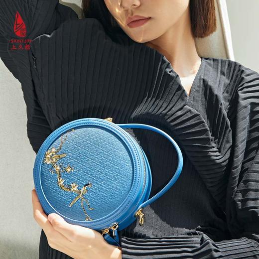 SAINTJOY/上久楷 宋锦女式拎包   双鹊报喜  BWS23A0601 商品图8