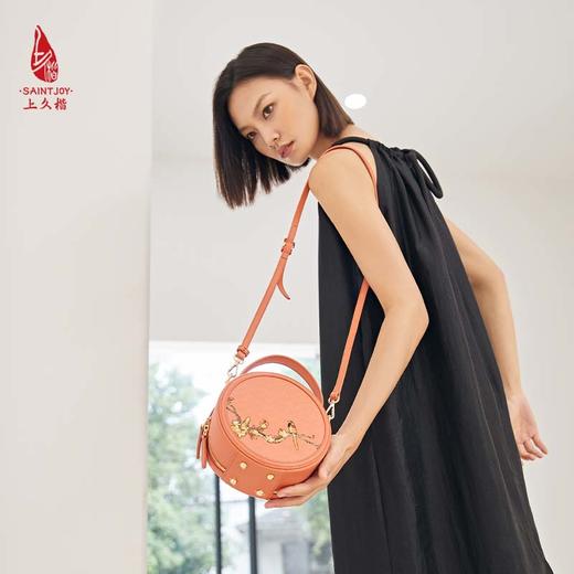 SAINTJOY/上久楷 宋锦女式拎包   双鹊报喜  BWS23A0601 商品图4