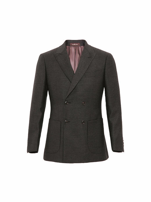 callisto咖色精选全羊毛西服 FSBWJ041C 商品图3