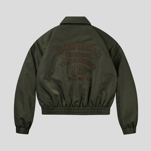 GOODBAI 916 刺绣slogan翻领夹克 商品图2