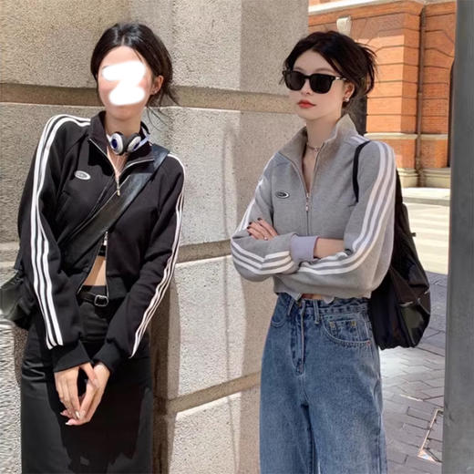 裁缝学苑AS137 短款立领插肩袖卫衣纸样外套女装新款打版裁剪样板 商品图1