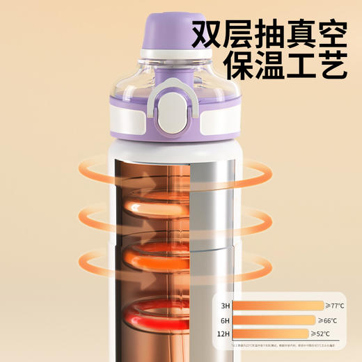 bablov大容量保温杯女学生水杯子儿童带吸管316不锈钢水壶高颜值 商品图1