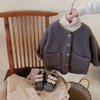 【短款新潮别具魅力！温暖守护】儿童新款秋冬外套开衫，加厚冬季宽松男童女童毛呢上衣 洋气又时尚，柔软如绒 温暖守护；冬季宽松版型，自由舒适lm 商品缩略图4