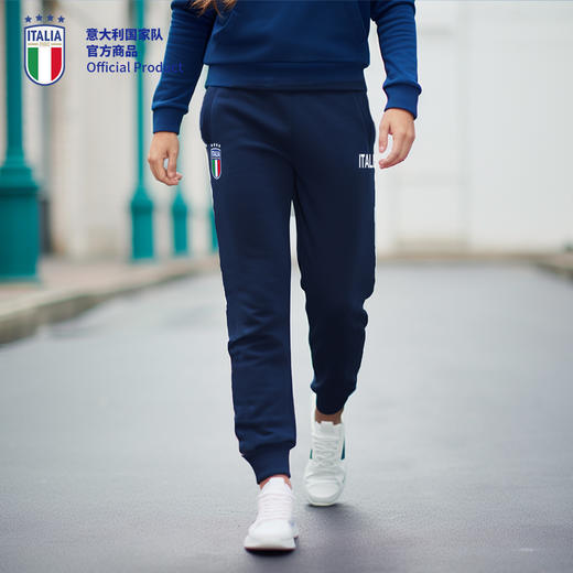 意大利国家队官方商品 | 深蓝运动卫裤质感宽松束脚休闲足球迷 商品图4