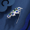 子佩集S990银【庆相逢】胸针吊坠两用【MXXZ001】(不含链)花丝珐琅彩蝴蝶2311 商品缩略图3