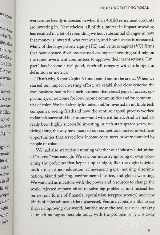 预售 【中商原版】缩小股权差距 Closing the Equity Gap 英文原版 Freada Kapor Klein  创业投资 经济管理指南 商品图5