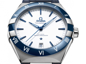 VS厂欧米茄41星座蓝圈白盘复刻手表一比一手表n厂c厂zf厂vs厂clean厂noob厂广州手表测评