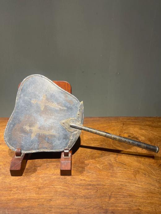 鎏金银如意云凤鸟纹长柄扇，顺丰包邮 商品图2