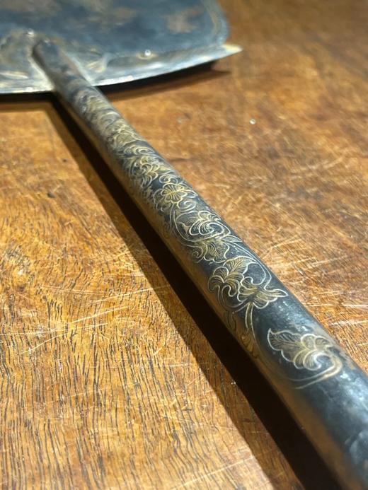 鎏金银如意云凤鸟纹长柄扇，顺丰包邮 商品图9