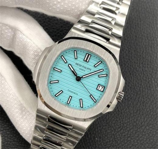 蒂芙尼蓝色的百达翡丽鹦鹉螺限量版复刻手表一比一手表n厂c厂zf厂vs厂clean厂noob厂广州手表测评 商品图0