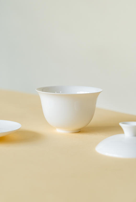 潮州骨瓷盖碗功夫茶茶具超薄透薄胎盖碗 商品图3