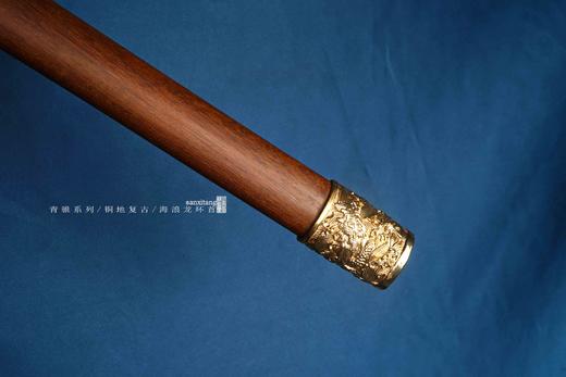 三希堂  青骓系列  海浪冰裂环首（中号全长85）未开刃 商品图5