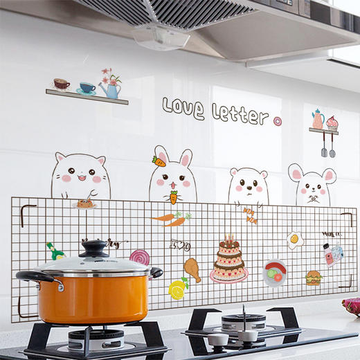 春艺新款厨房防油贴纸防水耐高温灶台墙贴大张60*90CM 商品图5