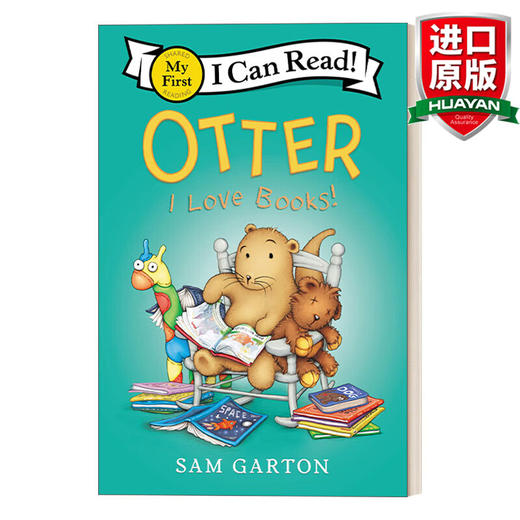Collins柯林斯 Otter I Love Books! My First I Can Read 水獭系列 英文版 进口英语原版书籍 商品图0