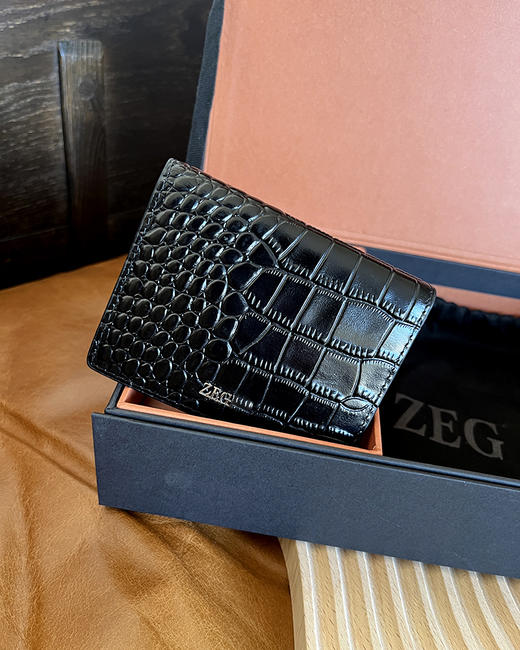 THS 11.4-无 杰尼亚家 男士礼盒装 双面可用 可剪裁 皮带腰带+卡包 CR207 商品图2