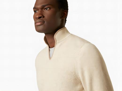 Sease - Ellen Pull 2.0 - Oyster - 男装 - 针织衫 - 褐色 商品图4