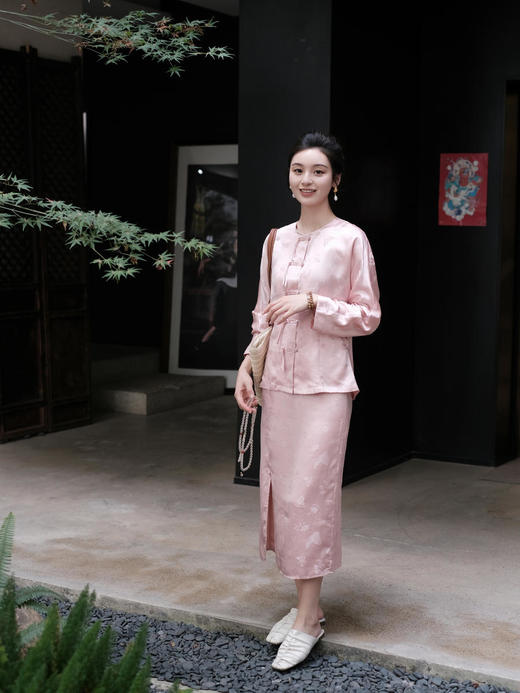 盛唐牡丹 |真丝提花蝶恋花半裙  [特价品] 商品图9