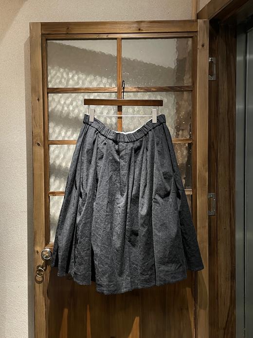 ALBUM DI FAMIGLIA 炭黑INOX质感半身裙 商品图5