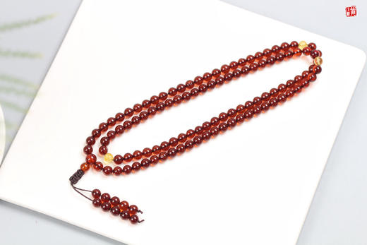 血珀手串，珠径6.5mm，108颗 商品图1