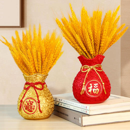 [春艺]金色麦穗干花客厅摆件仿真花麦穗大麦假花卉花篮装饰大麦开业大卖- A仓 商品图0